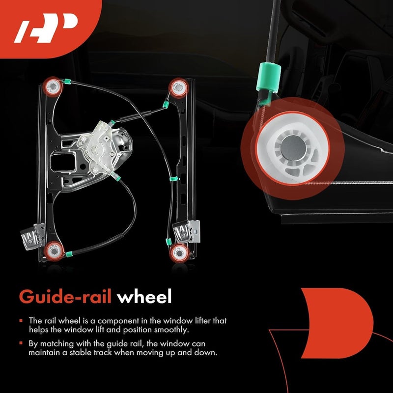 A-Premium Power Window Regulator without Motor for Mercedes-Benz C230 C240 C280 C320 Front Driver Side - Image 5