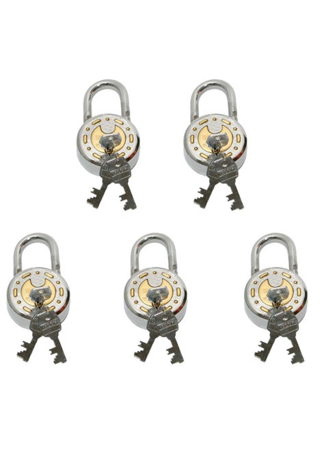 Satyam Active 65MM8 Levers 3 Keys Hardened Shackle Padlock5pc