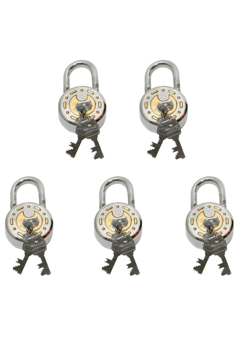 SATYAM - Satyam Active 65MM8 Levers 3 Keys Hardened Shackle Padlock5pc - Image 1