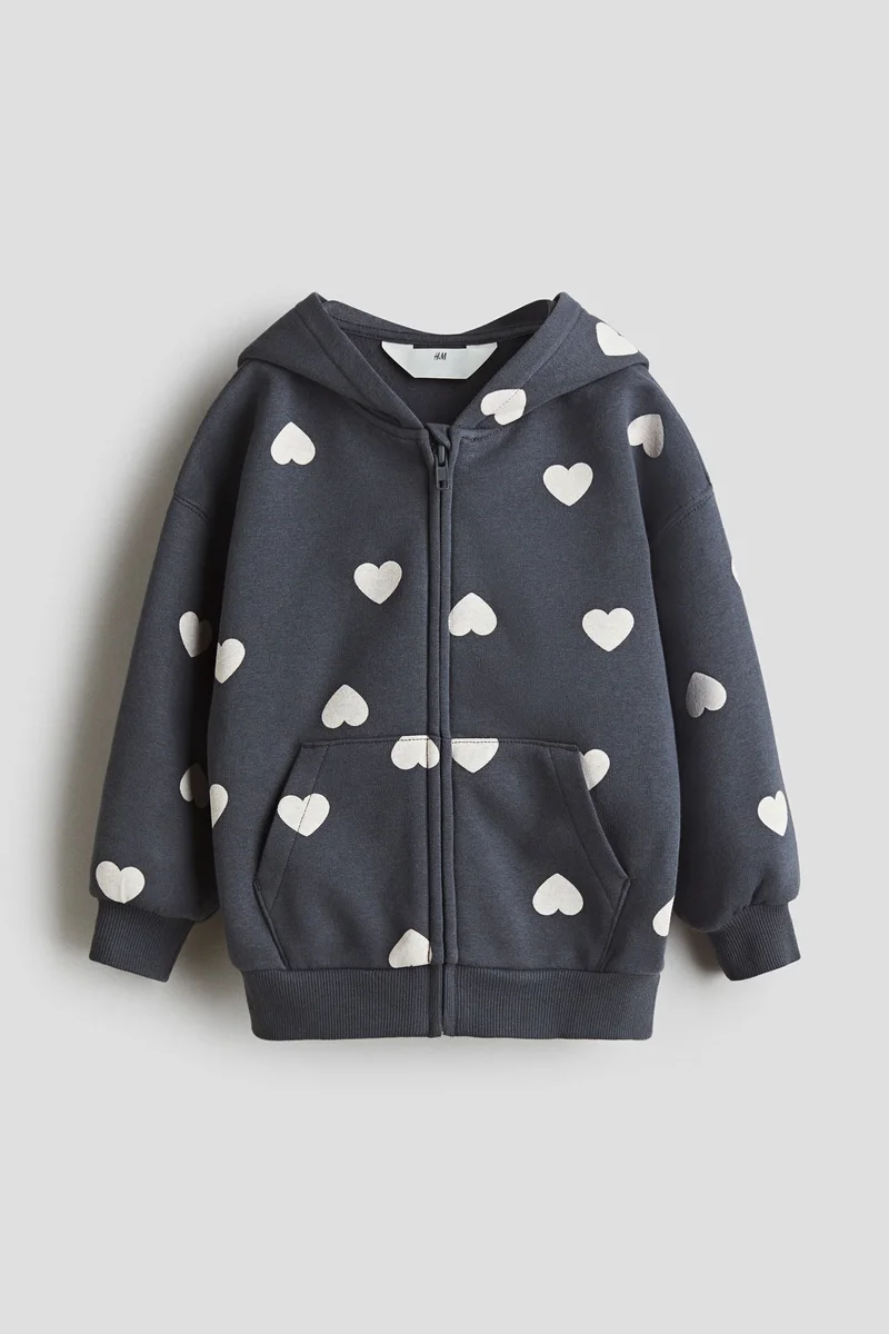 H&M Oversized zip-through hoodie