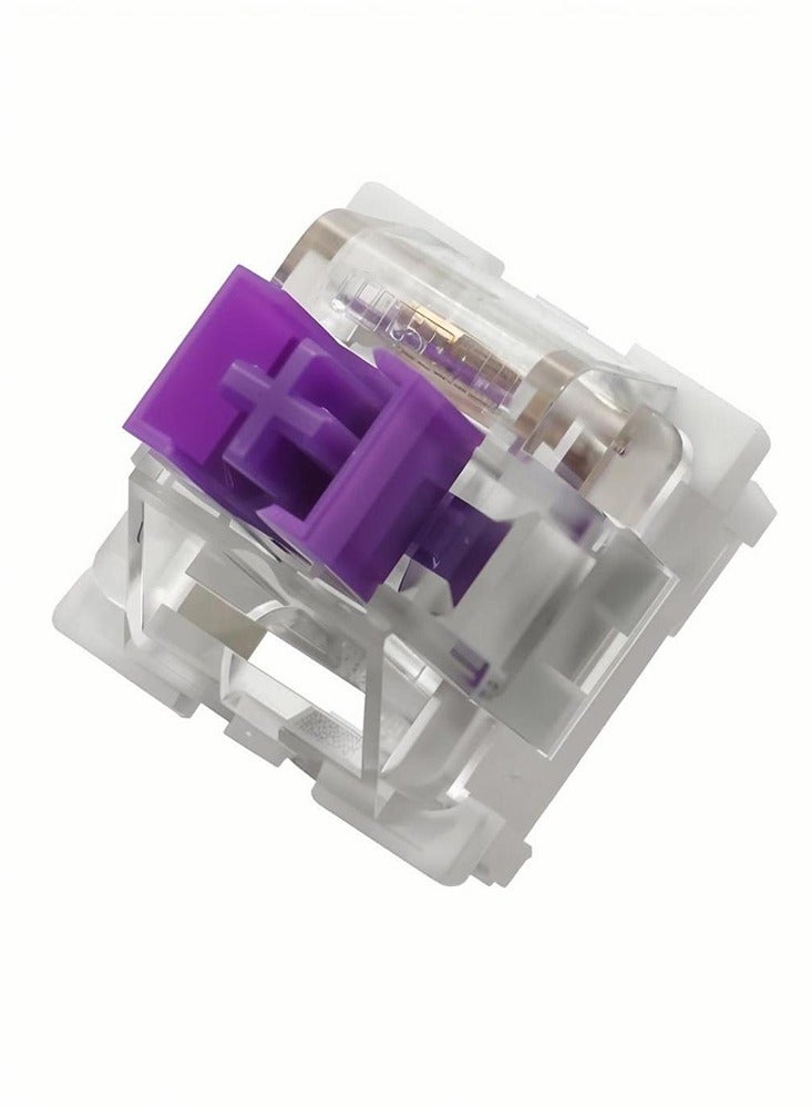 110pcs Outemu Keyboard Switch Mechanical Keyboard Game Switch Keyboard 3-Pin Click Switch Linear Tactile Dustproof Purple Switchs - Image 1