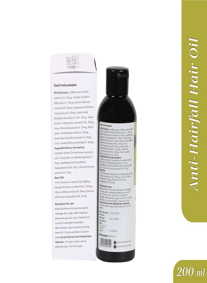 Forest Secrets Anti-Hairfall Oil | Ayurvedic Nourishing Hair Oil | Reduces Hairfall & Breakage | Stimulates Roots & Boosts Hair Thickness | 200ml - Image 2