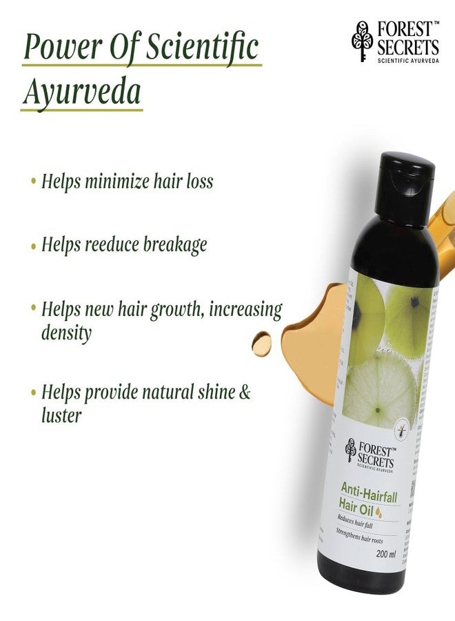 Forest Secrets Anti-Hairfall Oil | Ayurvedic Nourishing Hair Oil | Reduces Hairfall & Breakage | Stimulates Roots & Boosts Hair Thickness | 200ml - Image 4