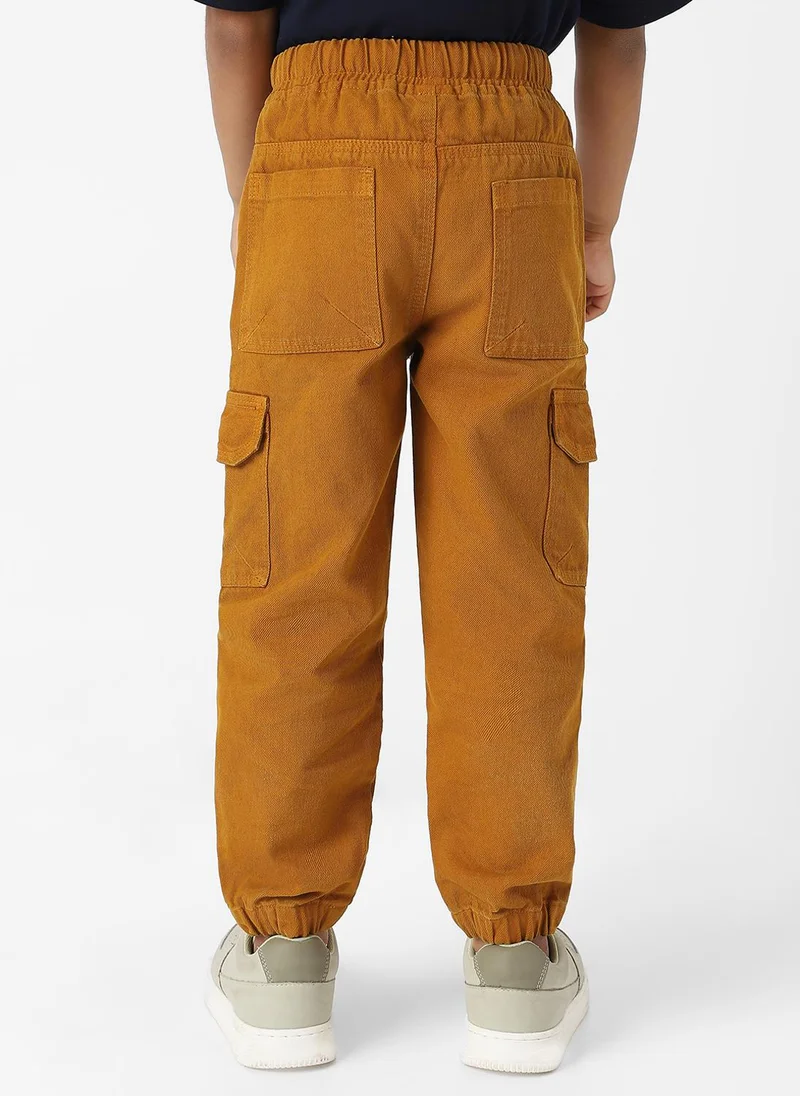 نوتيناتي Nautinati Boys Bear Patch Denim Cargo Style Joggers