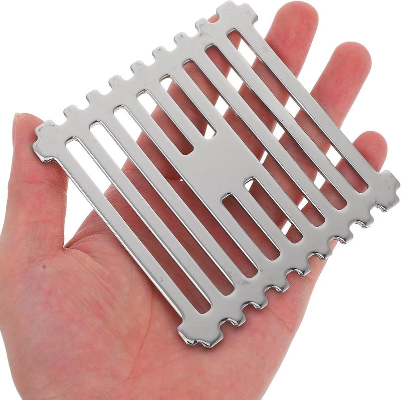 Stainless Steel Shower Drain Cover with Floor Drain Protector and Sink Hair Filter for Bathroom Floor Strainer, Sturdy Sink Filtering Cover for Kitchen and Laundry Use - Image 3