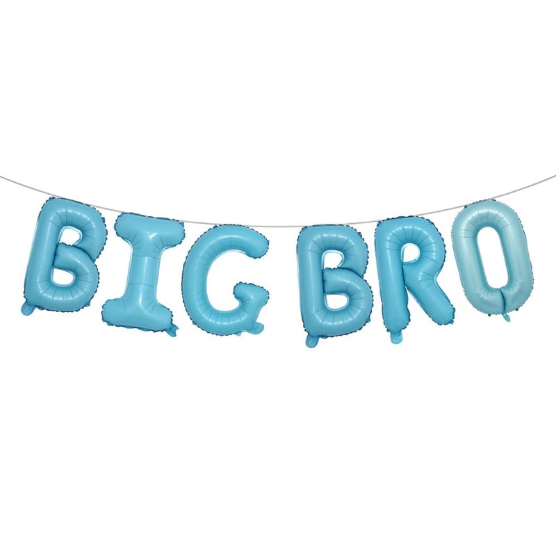 RUIANSI Big Bro Party Decorations Multicolor Big Brother Themed Newborn Baby Announcement Gender Reveal Baby Shower Party Supplies Light Blue - Image 2