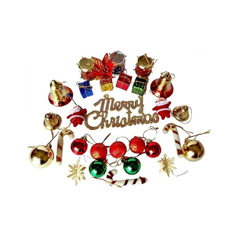 iinfinize Christmas Accessories for Kids Christmas Tree Decoartive Items Xmas Tree 12 Inch Shocks Cap Goggle Hairband Muffler 12 Pcs Tree Decoartive Item - Image 2