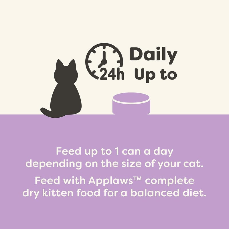 Applaws Natural Wet Kitten Food, Limited and Natural Ingredients, High Protein with No Artificial Additives, Kitten Variety in Broth (16 x 2.47oz Cans) - Image 5