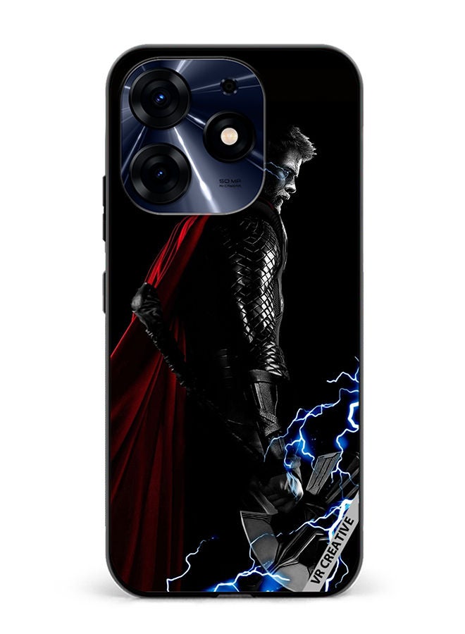 VR CREATIVE غطاء حماية لهاتف Tecno Spark 10 Pro بتصميم Thor متعدد الألوان - Image 1