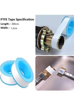 Astylway 12PCS Teflon Tape Thread Seal Tapes 1.5CM x 300 CM PTFE Thread Seal Tape for Plumbers Sealant Tape for Leak Water Pipe Thread  - Image 5