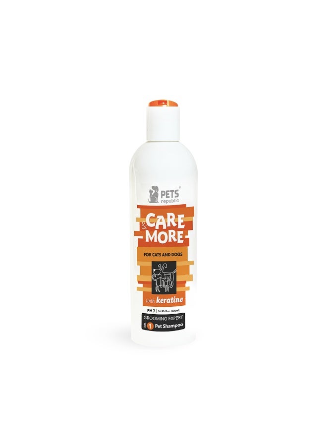Pets Republic Care and More Pet Shampoo with Keratin - 500 ml
