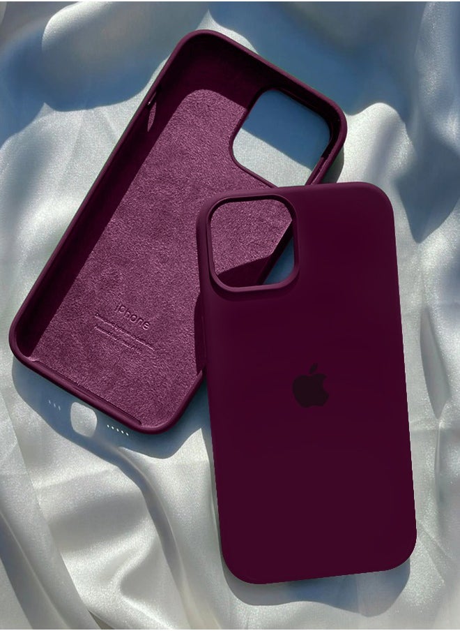 CATANES - iPhone 13 Pro Protective Soft Silicone Case Cover Plum - Image 1