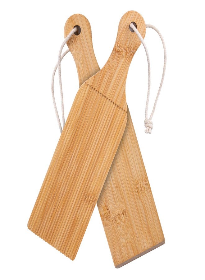 YIDADA Gnocchi Board Butter Paddles - Bamboo Pasta Board Gnocchi Maker, Gnocchi Paddle Pasta Tools, 2 Packs - Image 1