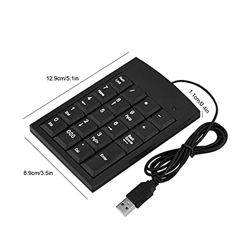 Tangxi USB Wired Laptop Numeric Keypad USB Deskstop Number Pad for , for 7/8 / 9/10, for Linux, for Android, for iOS - Image 3