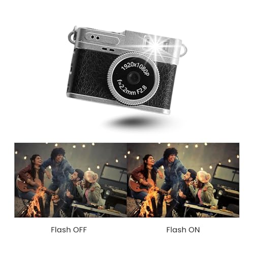AiTechny Mini Digital Camera with Filter Modes, 1080p HD Video, Flashlight & Keychain – Portable Cute Vlogging Camera for Travel, Gifts & Fun - Image 2