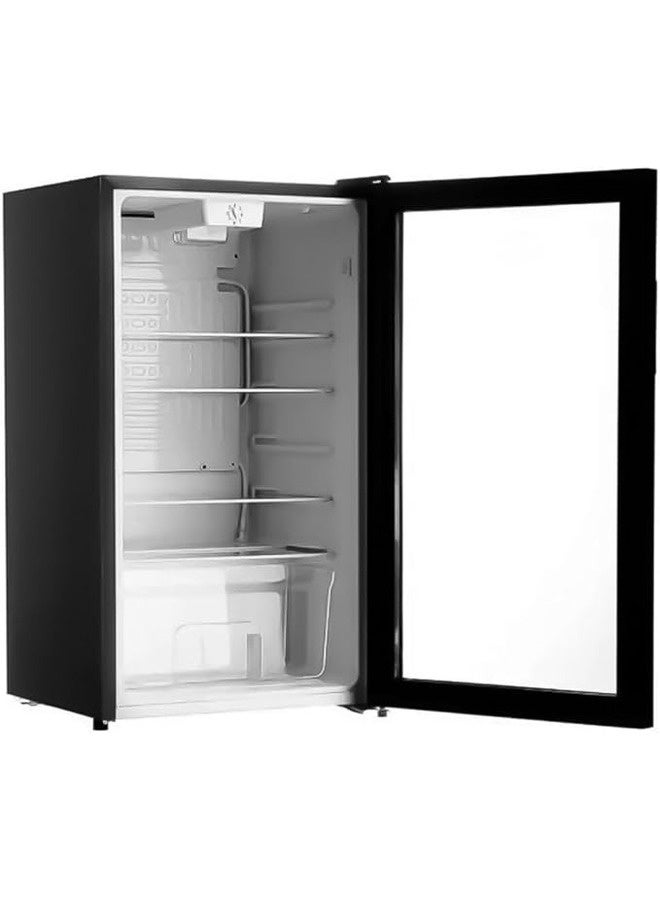 LC Mini Fridge 73L Beverage Refrigerator – Compact 55W Cooler with Tempered Glass Door, Constant Temperature Control, Quiet Operation for Home, Office, Dorm - Image 3