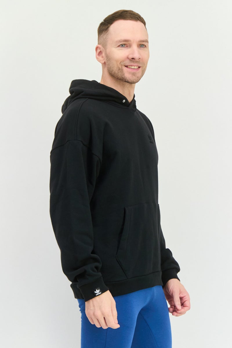 adidas Originals Men Sportswear Fit Long Sleeves Outdoor Hoodie , Black  - Image 3