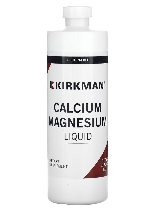 Kirkman Labs Calcium Magnesium Liquid 16 fl oz (473 ml) - Image 1