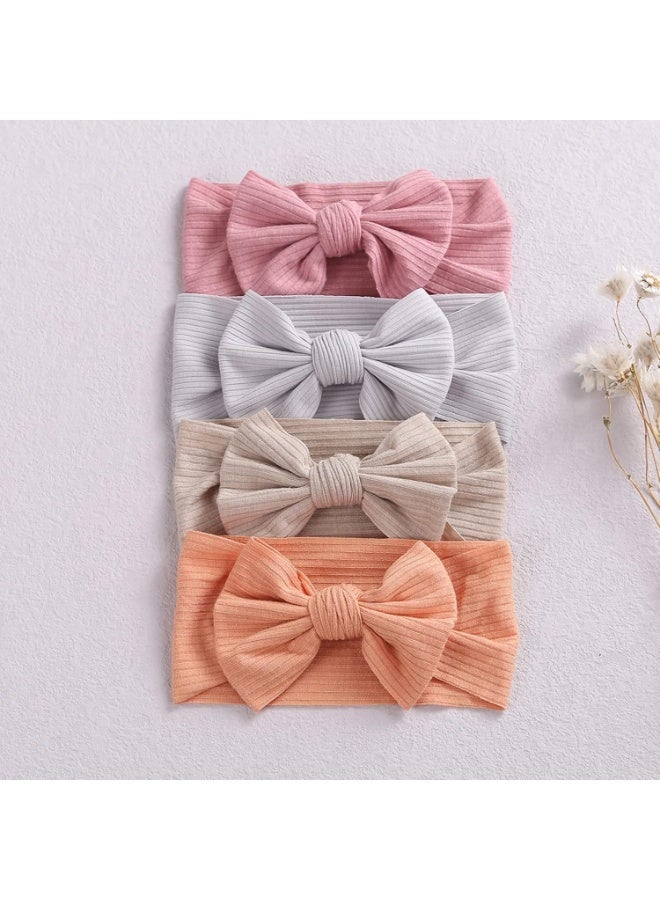Baby Girls Headbands with Bows Handmade Hair Accessories Stretchy Hairbands for Newborn Infant Toddler Baby Essentials (Figure 10pcs) - Image 4