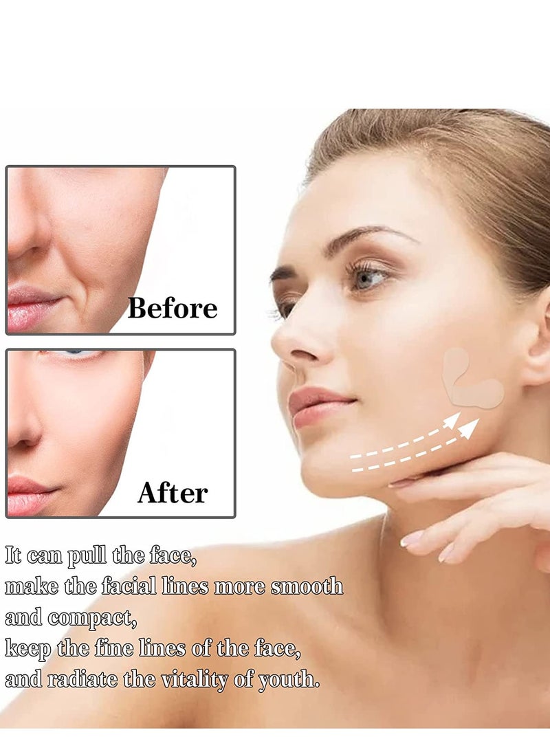 Generic Face Lift Tape  2*40Pcs V Shaped Invisible Stickers Double Chin V Line Lifting Patch Tighten Hide And Wrinkles Around The Eyes and Neck Saggy Skin Make up Tools  - Image 3