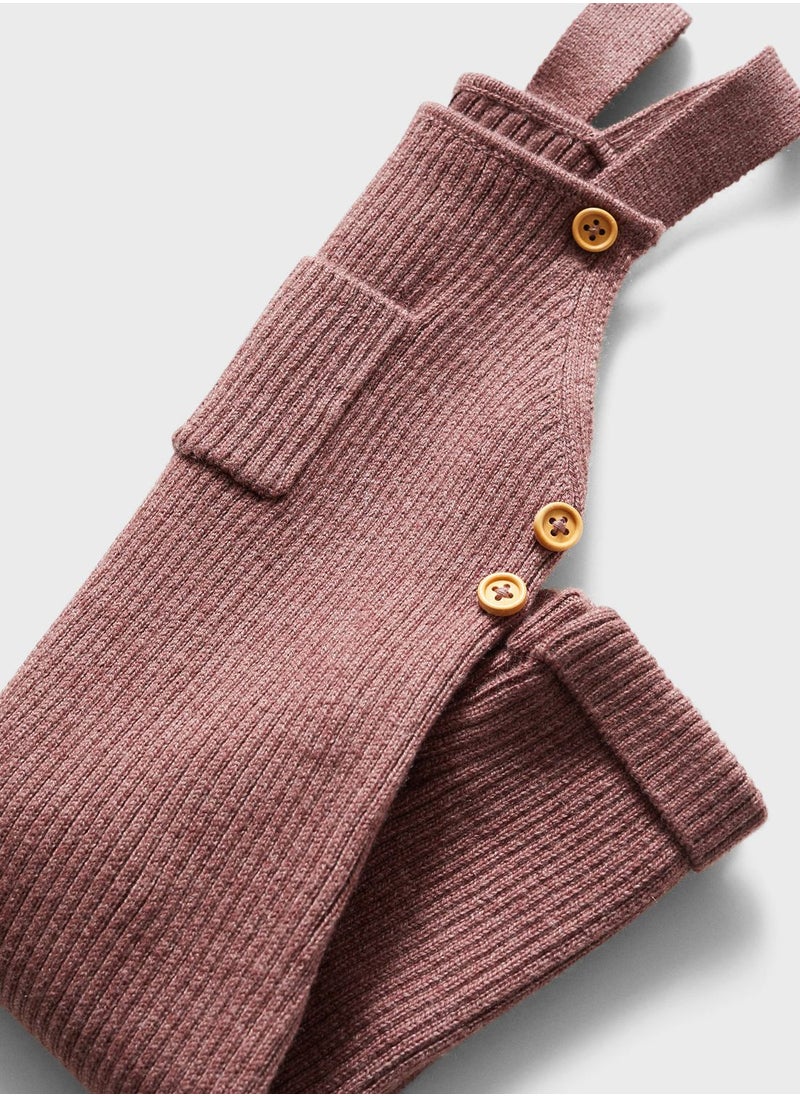 MANGO - Infant Pocket Detail Dungaree - Image 1