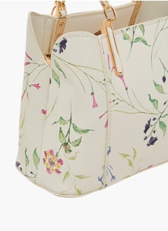 Flora Bella By Shoexpress Womens Solid Tote With Zip Closure  - Image 5