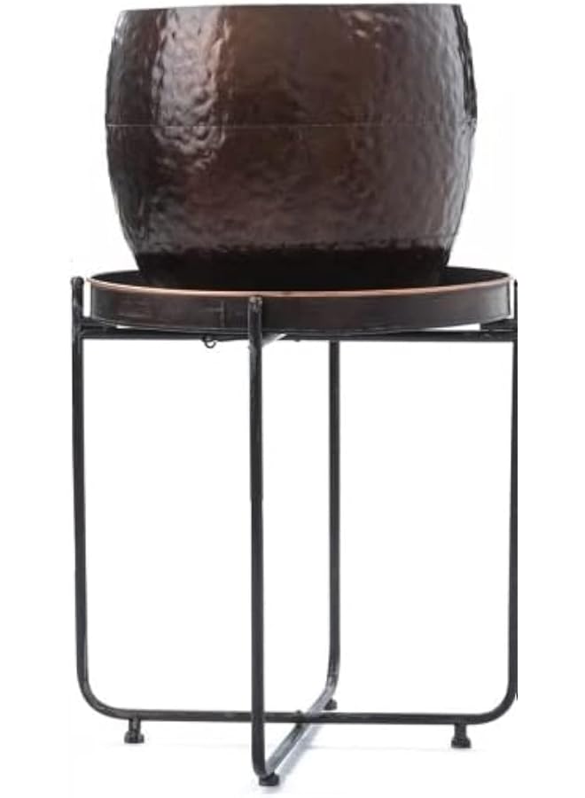 SGC Gsc 154254S Brn 3 Metal Pot With Brown Stand