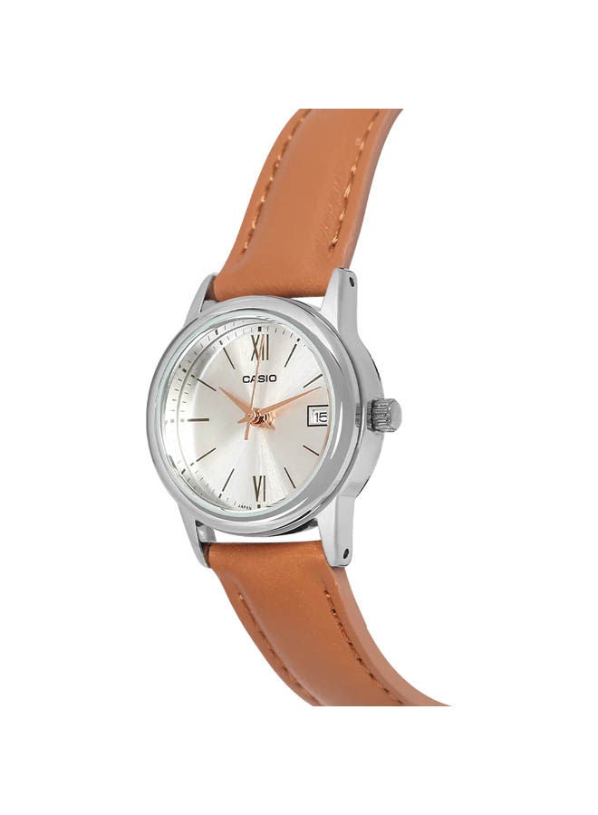 كاسيو ساعة يد من جلد بعقارب LTP-V002L-7B3UDF - Image 2