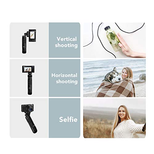AODELAN Wireless Shooting Grip Tripod with Remote Control for Vlogging, for Sony ZV-E10,ZV-1F, ZV-E10 II, a6100, a6400, a6600, a7 III, a7R III, a7R IV, a9, a9 II, Replace Sony GP-VPT2BT - Image 5