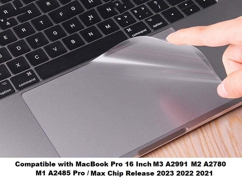 Midkart Smooth Trackpad Protector Cover Compatible with MacBook Pro 16 Inch Case M5 M4 M3 M2 M1 Release 2026-2021 A3429 A3428 A3403 A3186 A2991 A2780 A2485 Pro/Max Chip Bubble-Free Protector, Matte - Image 3