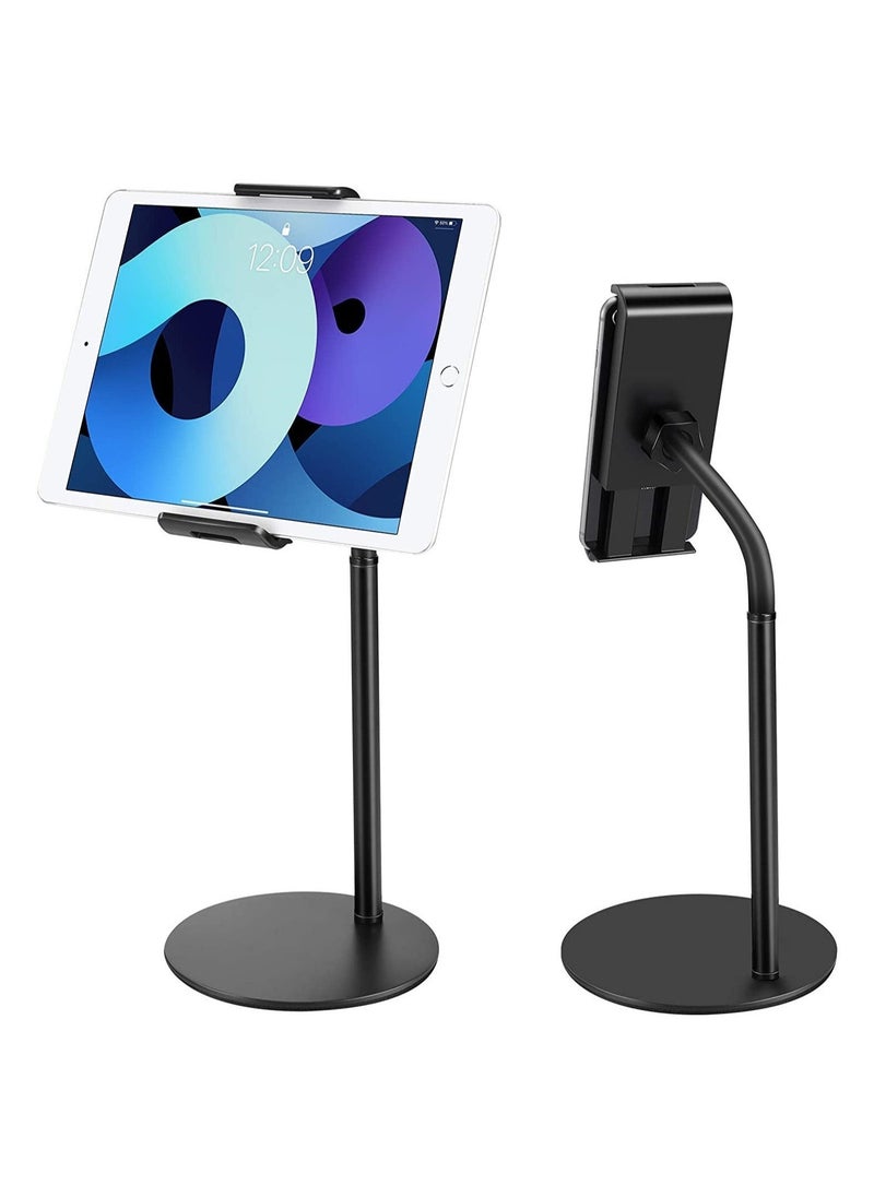ELTRAZONE Tablet Stand Phone Holder, 360 Degree Rotating Adjustable Desktop Tablet Mount Compatible with iPad /iPhone/Nintendo Switch/Samsung Galaxy Tabs/Kindle /eBook Reader and More 4.6 - Image 1