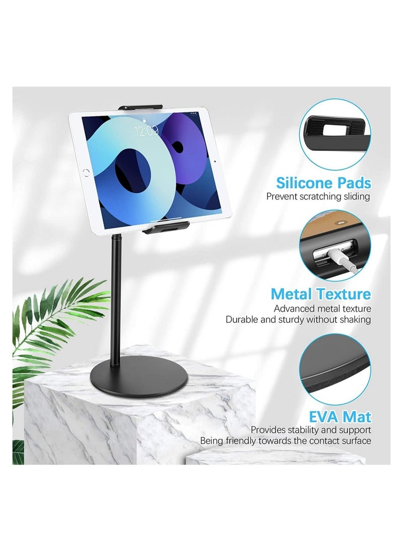 ELTRAZONE Tablet Stand Phone Holder, 360 Degree Rotating Adjustable Desktop Tablet Mount Compatible with iPad /iPhone/Nintendo Switch/Samsung Galaxy Tabs/Kindle /eBook Reader and More 4.6 - Image 3