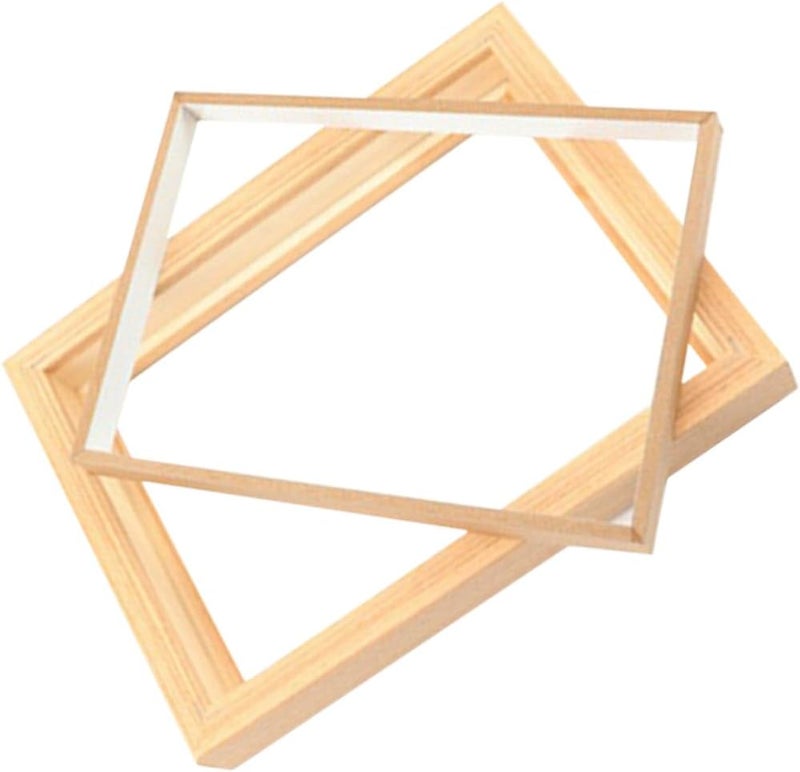 Wooden Photo Display Frame 7-inch Solid Wood Floating Artwork Holder Tabletop Decoration for Home and Office - Image 1