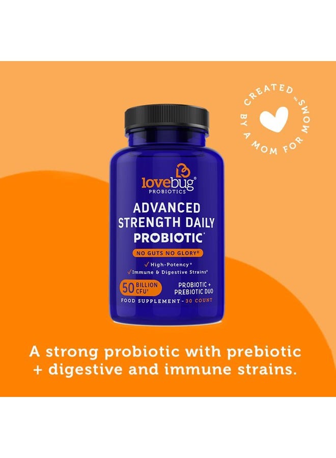 LoveBug Probiotics Lovebug Award Winning Maximum Strength | Rebuild & Restore Immune and Digestive Microbiome | 10 Clinically Studied Strains for Constipation, Diarrhea & Upset Stomach | 25 Billion CFU - Image 3