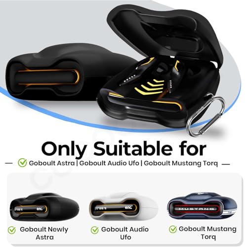Cocoonkart Soft Silicone Case Cover Compatible for GoBoult Audio UFO | GoBoult Astra | GoBoult Mustang Torq (Black) - Image 2