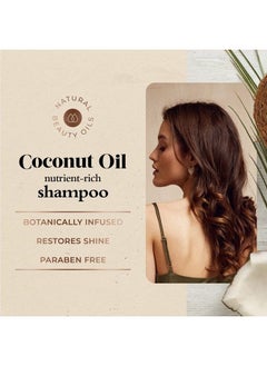 Oliology Coconut Oil Shampoo – Nutrient Rich Shampoo Restores Damaged & Lifeless Hair | Botanically Infused | Provides Intense Shine | Nourishing | Made in USA, Paraben Free & Cruelty Free (32 oz)  - Image 5