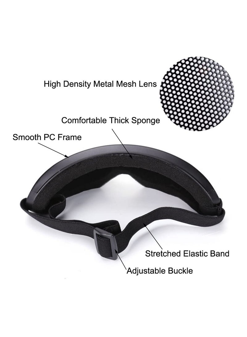 Excefore Protective Goggles High Density Metal Mesh Goggle Military Tactical Goggles Safety Glasses for Outdoor Sports - Image 4