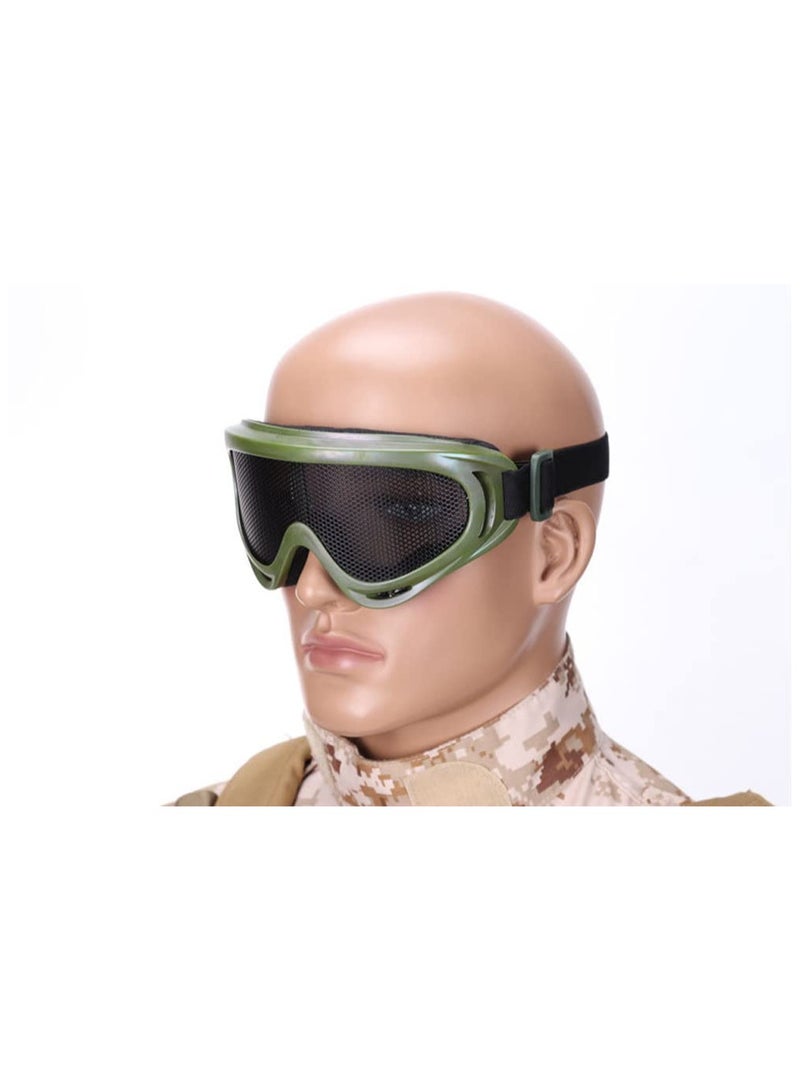 Excefore Protective Goggles High Density Metal Mesh Goggle Military Tactical Goggles Safety Glasses for Outdoor Sports - Image 2