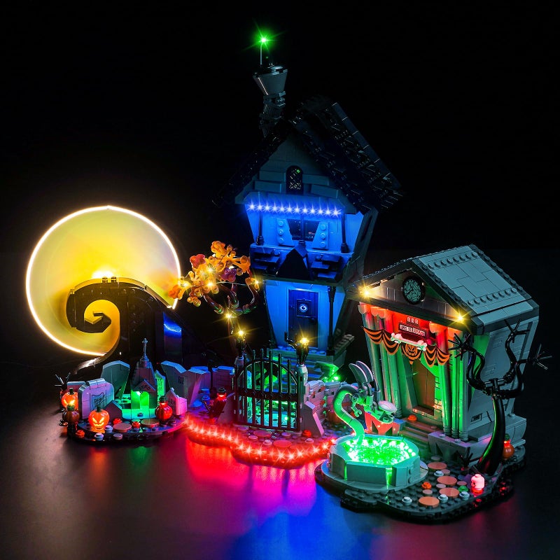BrickBling LED Light Compatible with Lego Tim Burtons The Nightmare Before Christmas 21351 Halloween Dcor Lighting Kit No Model Included Upgraded Version Light - Image 3
