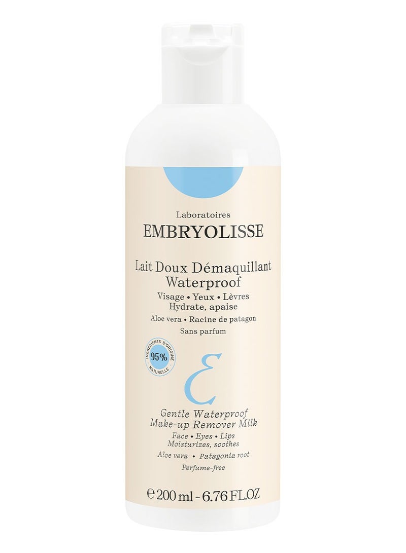 Embryolisse Gentle Waterproof Make Up Remover for Face Eyes Lips Moisturize and Soothes with Aloe Vera 200ml