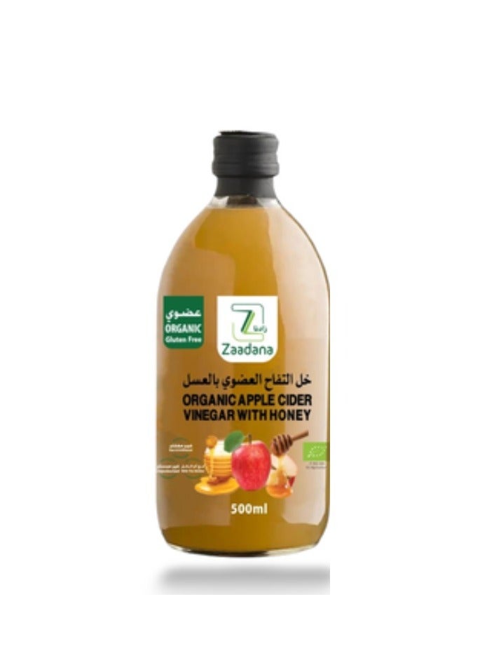 Zaadana Organic Apple Cider Vinegar with Honey - 500ml  - Image 1