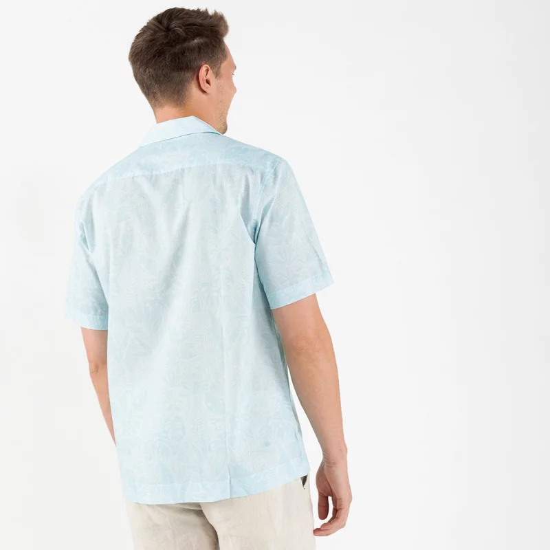 Vicomte A.  Capri Sky Blue Shirt 100% Cotton for Men | Best Price UAE