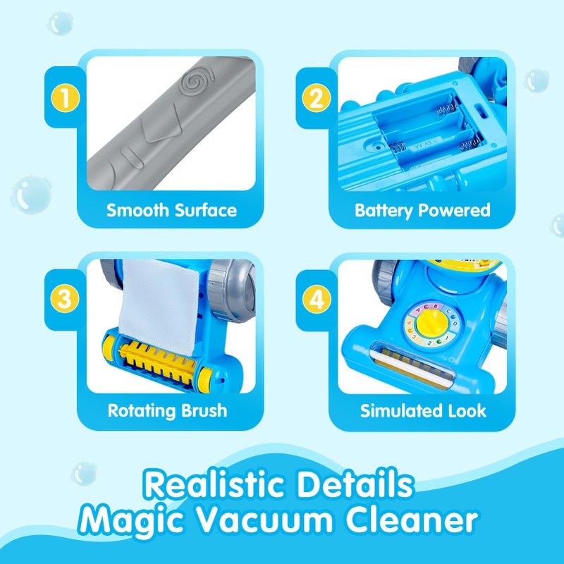  FS FS Toddler Vacuum Toy That Works with Lights & Sounds, Pretend Play Toy for Toddlers 1-3, Kids Vacuum Toys for Toddlers 3-5 Years Old Boys Girls, Play Vacuum Cleaning Toy with Ball-Popping Action - Image 5