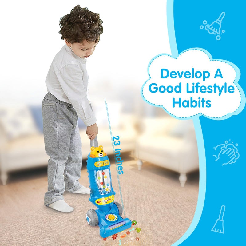  FS FS Toddler Vacuum Toy That Works with Lights & Sounds, Pretend Play Toy for Toddlers 1-3, Kids Vacuum Toys for Toddlers 3-5 Years Old Boys Girls, Play Vacuum Cleaning Toy with Ball-Popping Action - Image 4