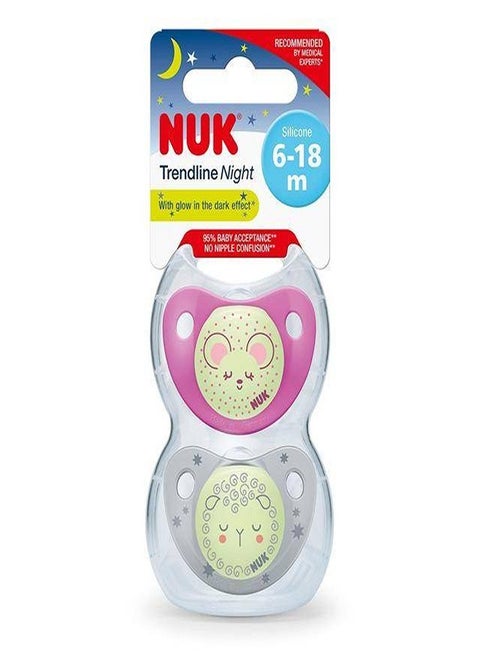 NUK PACIFIER TREND NIGHT 6-18/2