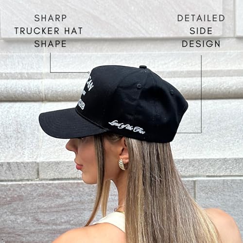 CITRUSY Vintage Western Trucker Hat | Men & Women | Embroidered Trendy Caps | Country Cute Hats for Cowgirls & Cowboys | Camo Denim Cotton Styles | Snapback Hat (American Cowboy | Black) - Image 5