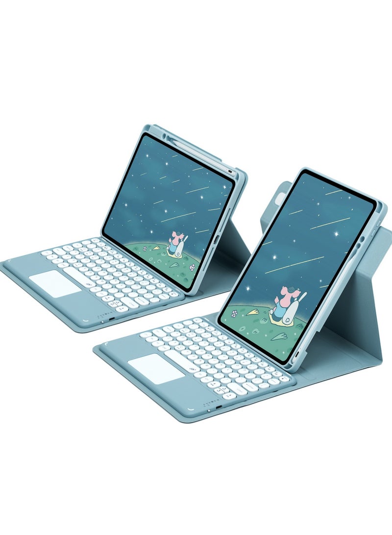 General Keyboard for iPad (A16) 11th Generation 11 Inch 2025 (A3355,A3356) Rotating Bracket Case with Pencil Holder Detachable Keyboard with Magnetic Cover  - Image 1