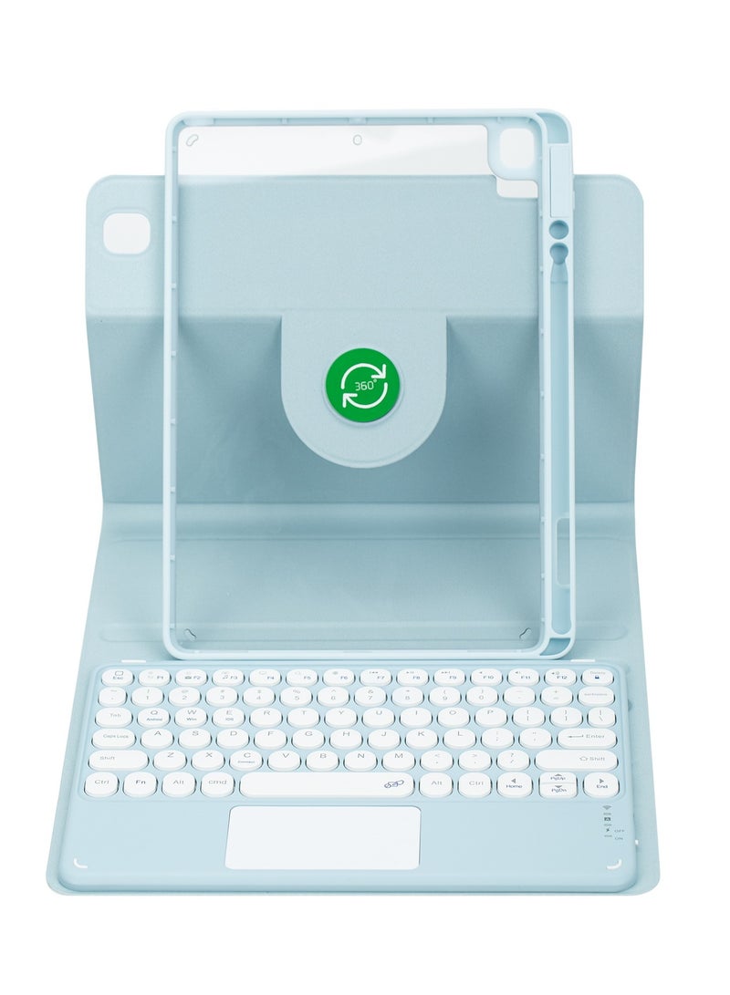 General Keyboard for iPad (A16) 11th Generation 11 Inch 2025 (A3355,A3356) Rotating Bracket Case with Pencil Holder Detachable Keyboard with Magnetic Cover  - Image 3