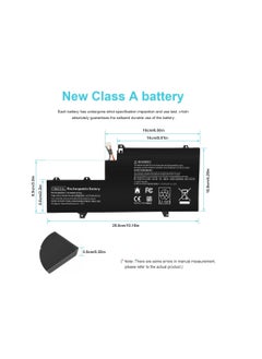 Terabyte OM03XL Laptop Battery for HP EliteBook X360 1030 G2 13.3 Inch Series OMO3XL HSTNN-IB7O 863167-171 863280-855 863167-1B1 HSN-I04C HSTNN-IB70 11.55V 57Wh 3 Cell  - Image 4