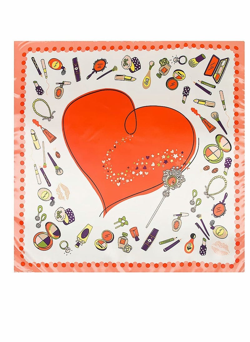 سيوسي وشاح مربع يشبه الحرير ، وشاح بنمط حريري على الموضة للنساء ، وشاح شعر بوهو ، باندانا شعر كبير بنعومة الحرير للنساء والفتيات لتغليف الشعر والنوم في الليل ، 35 بوصة - Image 2